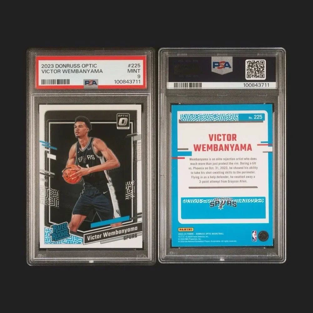 2023-24 Panini Donruss Optic - Rated Rookie Victor Wembanyama #225 (RC) [PSA 9]